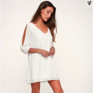 Shifting Dears Ivory Long Sleeve Dress